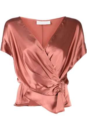 Michelle Mason Open-neck top