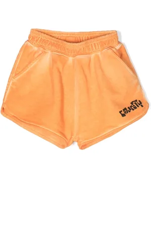 MARCELO BURLON Slogan-print cotton shorts