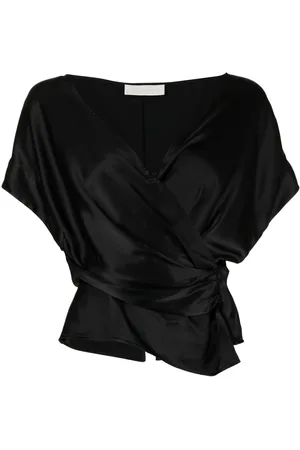 Michelle Mason Open-neck top