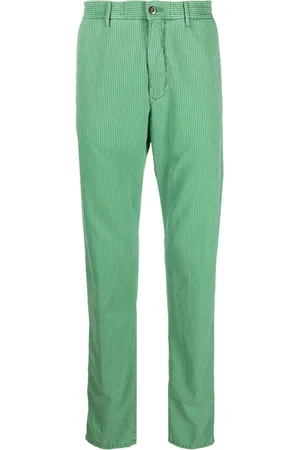 Incotex Striped straight-leg trousers