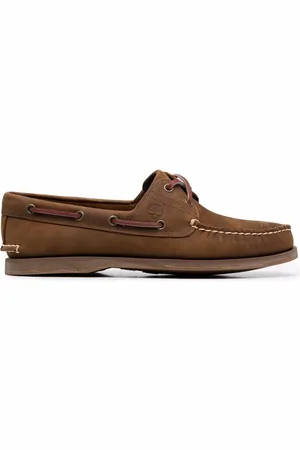 Timberland Stitched leather boat shoes