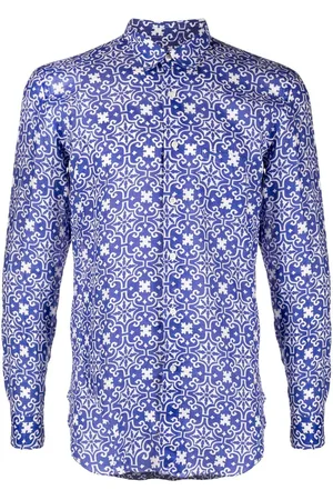 PENINSULA SWIMWEAR Geometric-print long-sleeve shirt
