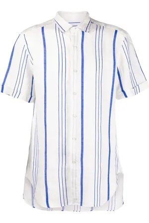 PENINSULA SWIMWEAR Stripe-print short.sleeved shirt