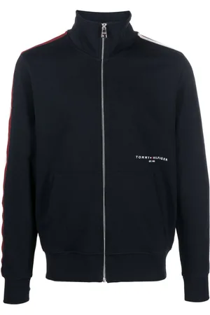 Tommy Hilfiger Logo-print cotton bomber jacket