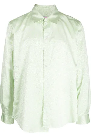 MARTINE ROSE Wrap floral print shirt
