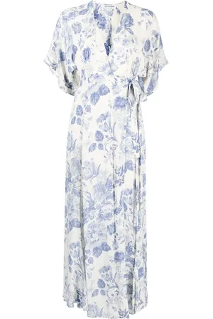 Reformation Winslow draped wrap dress