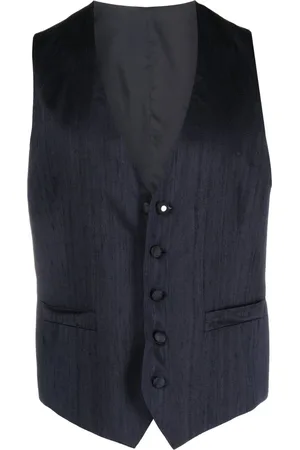 LARDINI Logo-patch waistcoat