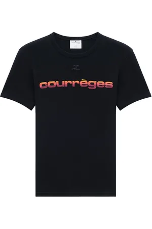 Courrèges Logo-print crew-neck T-shirt