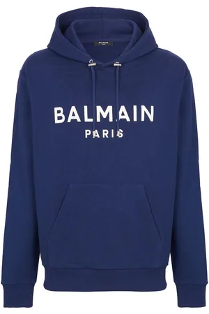 Balmain Logo-print long-sleeved hoodie