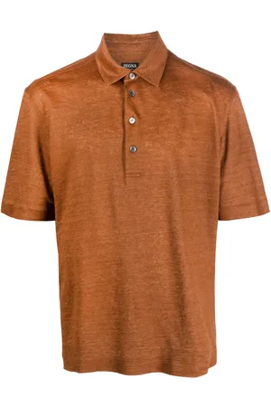Ermenegildo Zegna Short-sleeve linen polo shirt