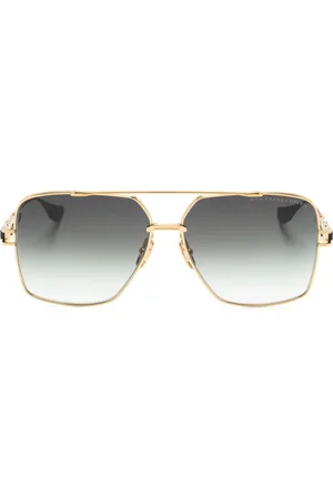 DITA EYEWEAR Logo-print square-frame sunglasses