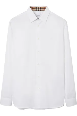 Burberry Long-sleeved button-up cotton shirt