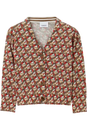 Burberry Thomas Bear print cotton cardigan