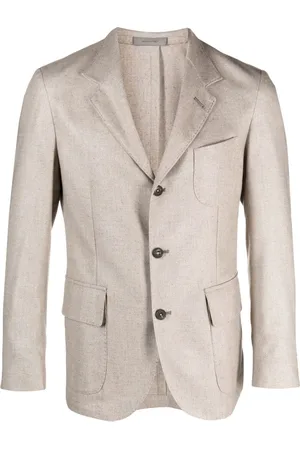 corneliani Single breasted wool-blend blazer