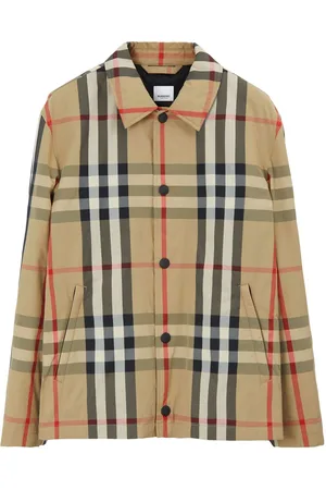 Burberry Check-pattern shirt jacket