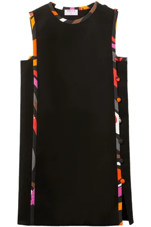 Puccini Marmo-print detail cotton minidress