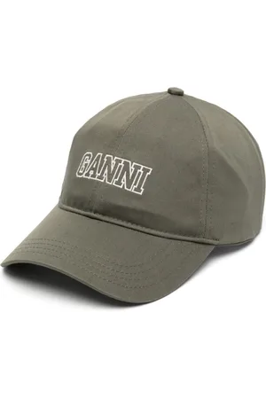 Ganni Logo-embroidered cotton cap
