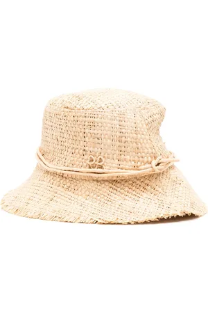 Ruslan Baginskiy Logo-patch straw bucket hat