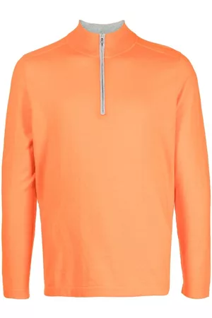 N.PEAL Mężczyzna Swetry i Pulowery - Orange
