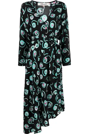 Diane von Furstenberg Eloise faux-wrap midi dress