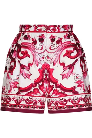 Dolce & Gabbana Majolica-print poplin shorts