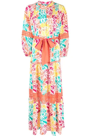 Diane von Furstenberg Graphic-print tied-waist dress