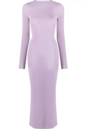 LANEUS Kobieta Sukienki Dzianinowe - Purple