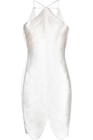 Cult Gaia Mara halterneck fringed minidress