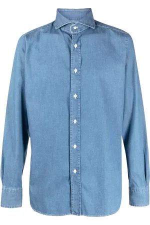 MOORER Long-sleeve cotton shirt
