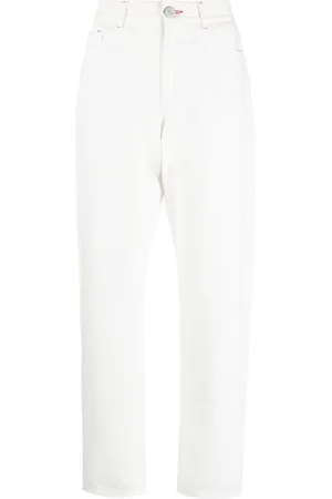 MOORER Logo-patch straight-leg jeans
