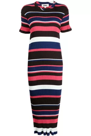 YMC Kobieta Sukienki Dzianinowe - Multicolour