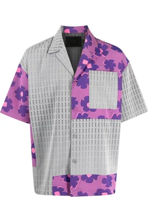 Off-Duty Panelled-design short-sleeve shirt