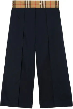Burberry House Check wide-leg trousers