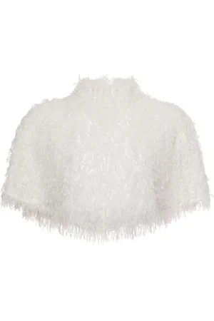 Unreal Fur Cape Verde cropped cape