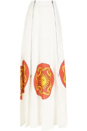 AMIR SLAMA Printed long skirt