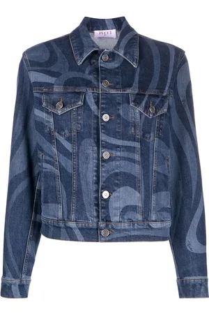 Puccini Swirl-print denim jacket