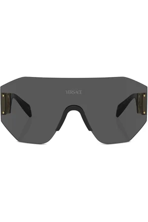 VERSACE Oversized shield-frame sunglasses