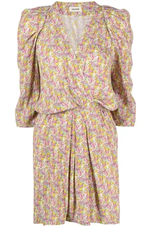 Zadig & Voltaire Floral wings-print mini dress
