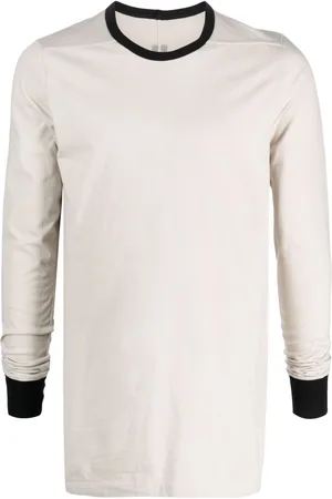 Rick Owens Contrasting-trim crew-neck cotton jumper