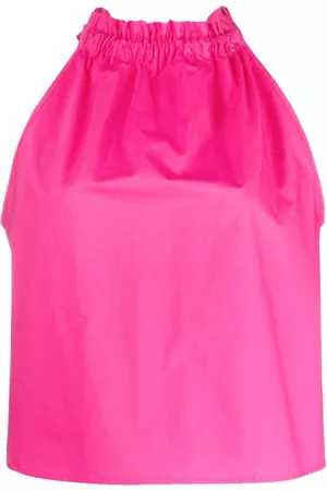 Pinko Kobieta Wiązane na szyi - Halterneck cotton top