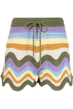 ZIMMERMANN Striped crochet shorts