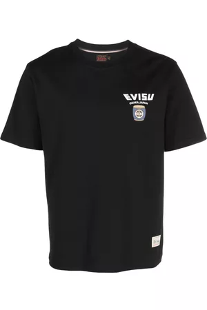 Evisu Mężczyzna T-shirty z Krótkimi Rękawami - Black