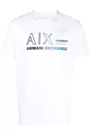 Armani Exchange Mężczyzna T-shirty z Krótkimi Rękawami - White