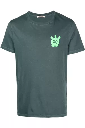 Zadig & Voltaire Mężczyzna T-shirty z Krótkimi Rękawami - Green