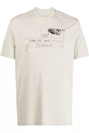 Armani Exchange Mężczyzna T-shirty z Krótkimi Rękawami - Grey