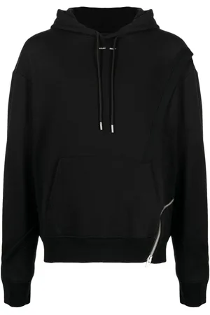 HELIOT EMIL Zipped organic cotton hoodie