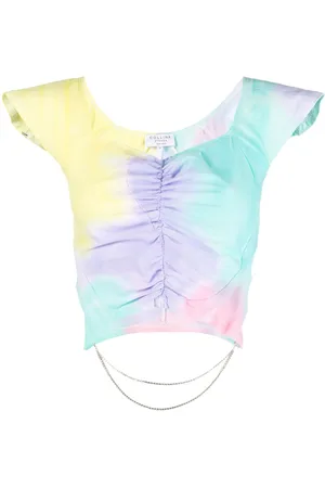 Collina Strada Ruched tie-dye top