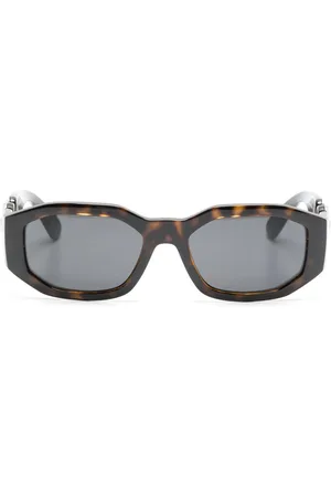VERSACE Medusa rectangle-frame sunglasses