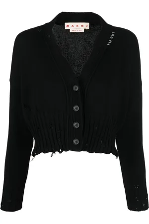 Marni Distressed cropped cardigan