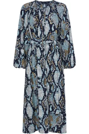 Proenza Schouler Snake-print crepe de chine shirtdress
